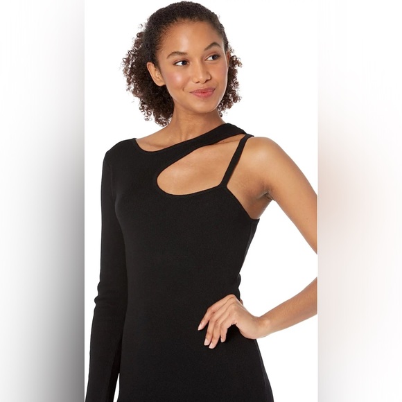 MOON RIVER Cutout Fitted Midi Sweater Dress - Picture 3 of 3